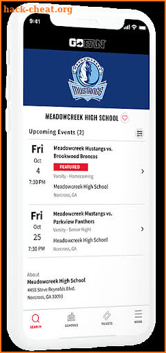 GoFan High School Tickets USA screenshot