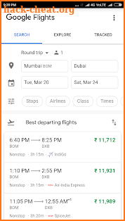 GoFlight -Google Flight screenshot