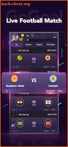 GoGoal - Live Football Game Action️ screenshot