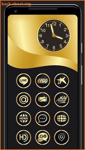 Gold & Black Icon Pack 9010+ icons screenshot