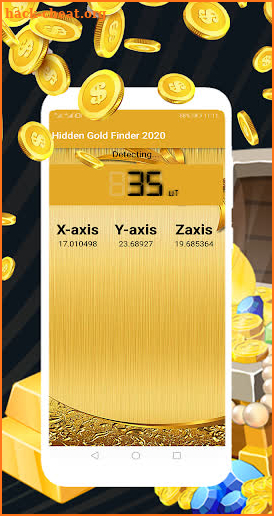 Gold finder & gold detector scanner for android screenshot