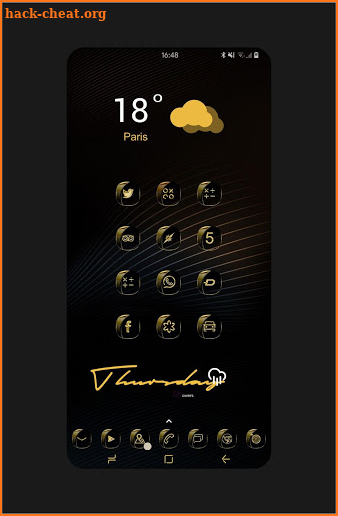 Gold - Icon Pack exclusive theme screenshot