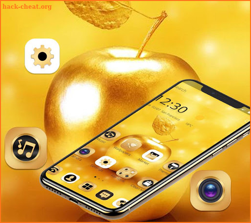 Gold Luxury Apple Theme For XS screenshot