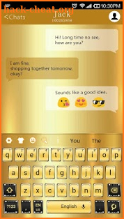 Gold Luxury Diamond Keyboard screenshot