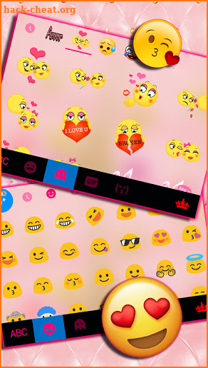 Gold Pink Tower Keyboard Background screenshot