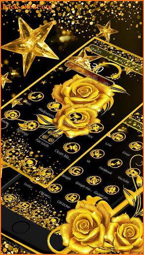 Gold Rose Luxury Theme screenshot