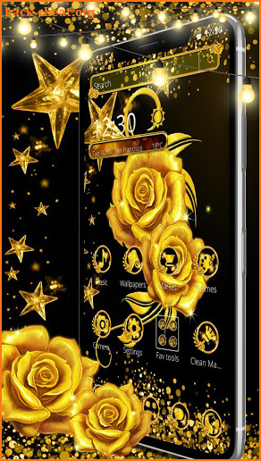 Gold Rose Luxury Theme screenshot