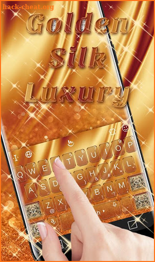 Gold Silk Luxury Keyboard Theme screenshot