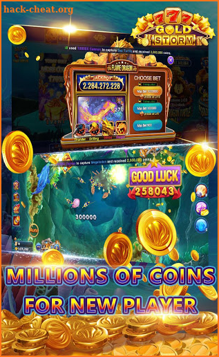 Gold Storm Casino - Asian Fishing Arcade Carnival screenshot