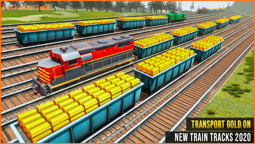 Gold Train Transporter 2020: Train Simulator Games screenshot