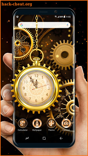 Golden Alarm Clock Launcher screenshot