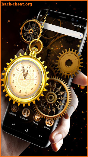 Golden Alarm Clock Launcher screenshot