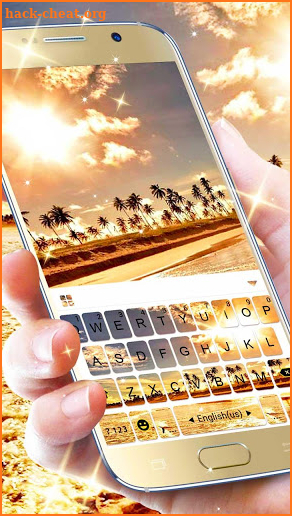 Golden Beach Keyboard Theme screenshot