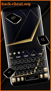 Golden Black Business Keyboard Theme screenshot