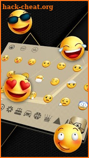 Golden Black Business Keyboard Theme screenshot