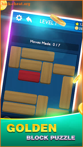 Golden Block Escape screenshot