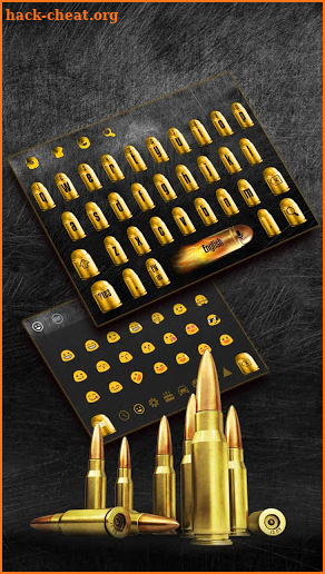 Golden Bullets Guns Keyboard screenshot