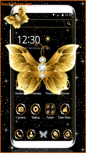 Golden butterfly screenshot