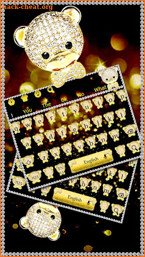 Golden Diamond Bear Keyboard screenshot