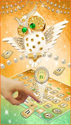 Golden Diamond Chromatic Owl Keyboard screenshot