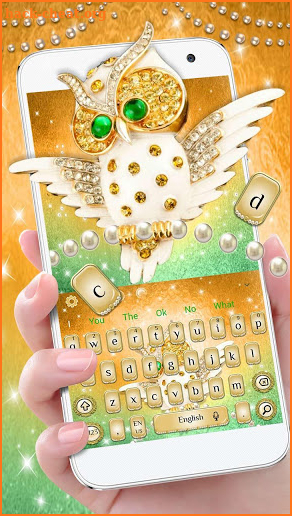 Golden Diamond Chromatic Owl Keyboard screenshot