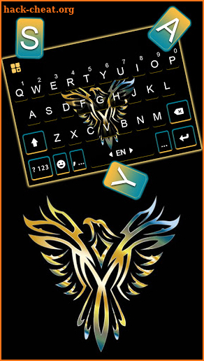 Golden Eagle Keyboard Background screenshot