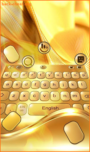 Golden Glitter Keyboard Theme screenshot