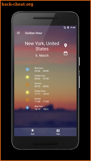 Golden Hour (Sun Calculator) screenshot