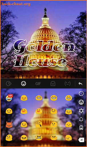 Golden House Keyboard Theme screenshot