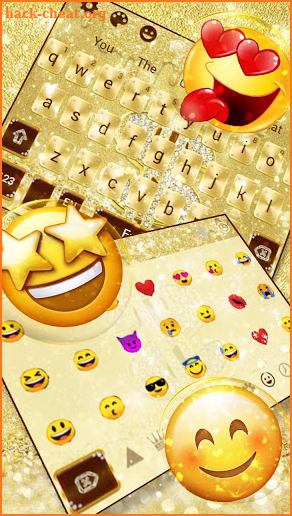 Golden Luxury Dollar Keyboard Theme screenshot