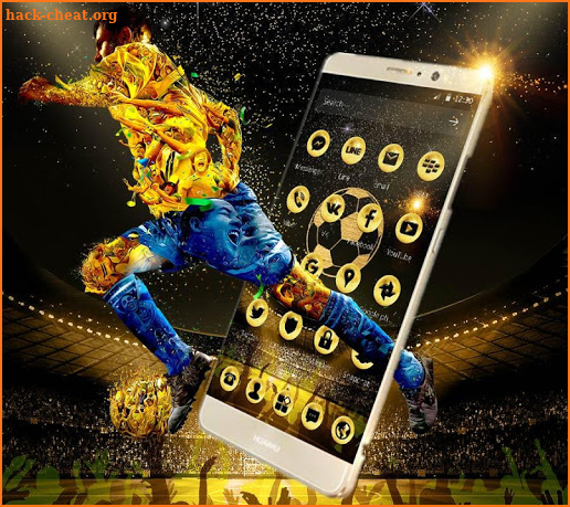 Golden Luxury Football Theme screenshot