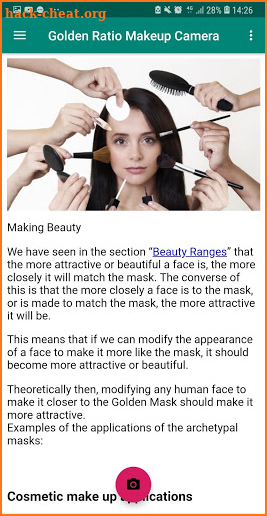Golden Ratio Makeup Camera - Golden Ratio Mask screenshot