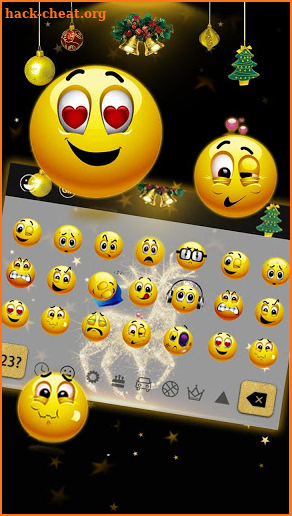 Golden Reindeer Elf Keyboard screenshot