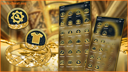 Golden Ring Launcher Theme screenshot