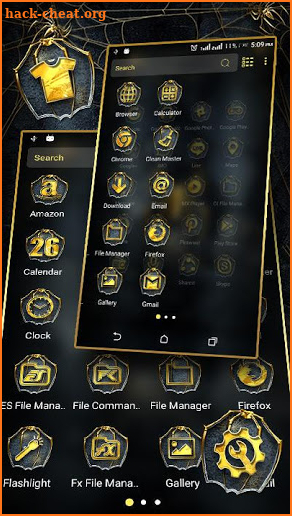 Golden Spider Theme Launcher screenshot