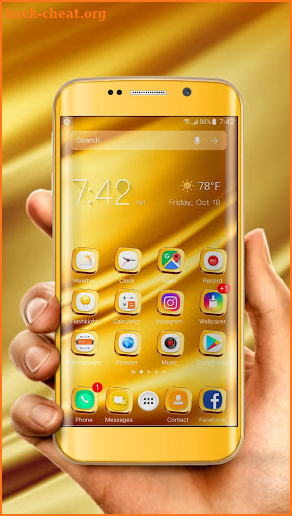 Golden Theme for Galaxy screenshot