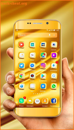 Golden Theme for Galaxy screenshot