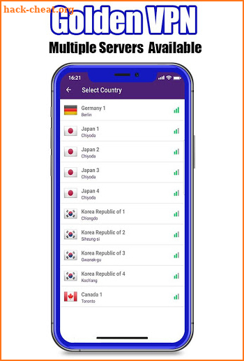 Golden VPN | Free & Secure & Fast VPN screenshot
