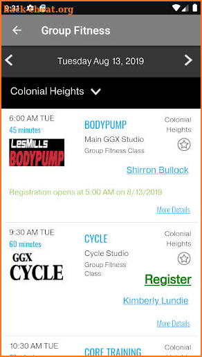 Gold's Gym Richmond screenshot