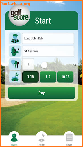 Golf Score Stableford Points screenshot