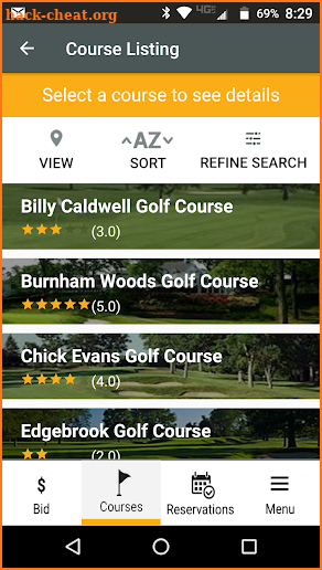 GolfLine screenshot