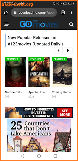 GoMovies | Openloading - Watch Movies & TV Series screenshot