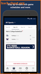 Gonzaga Athletics screenshot