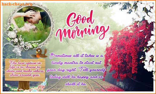 Good Morning Greetings and Photo Frame screenshot