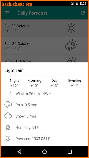 Good Weather - Open Source app screenshot