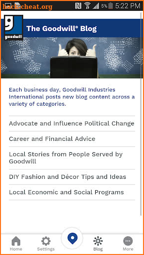 Goodwill Mobile App screenshot