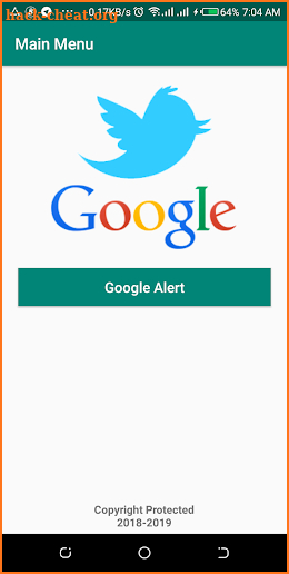 Google Alert App screenshot