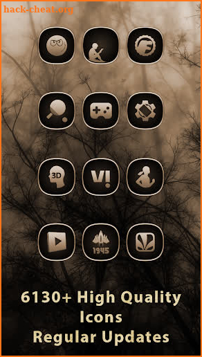 Gothic Forest Brown Annabelle Icons screenshot