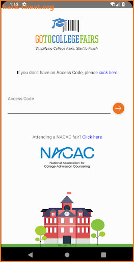 GoTo College Fair(GTCF) MobileScan screenshot