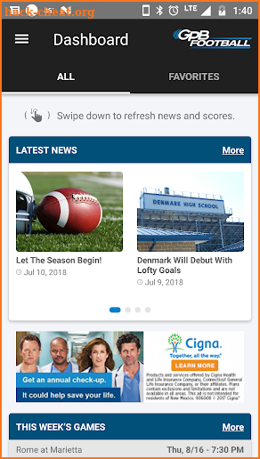 GPB Sports: Football screenshot